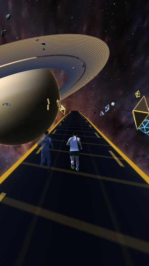 Space, near Saturn